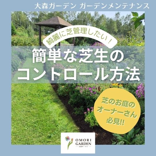 芝生をコントロールする簡単な方法