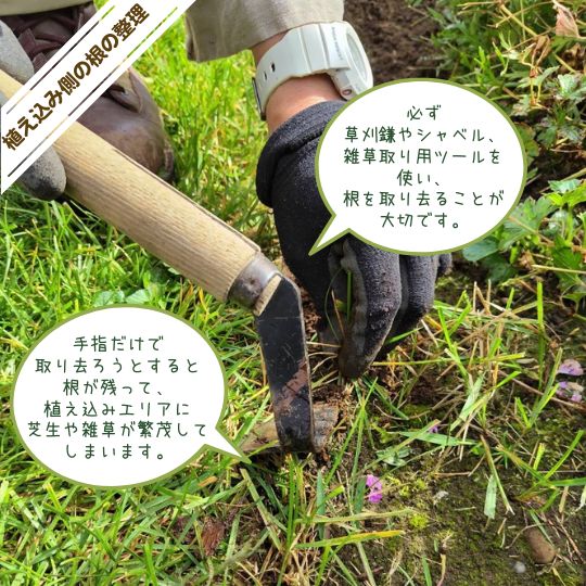 芝生をコントロールする簡単な方法